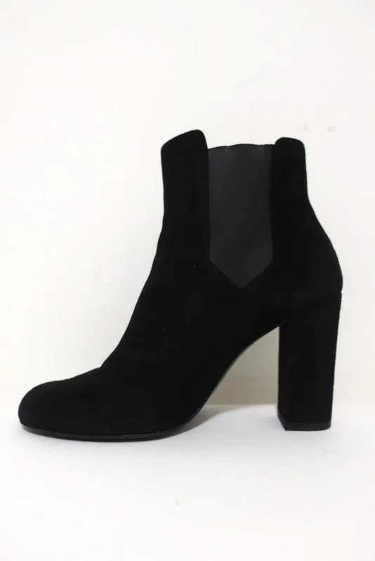 IRO Stiefeletten Eidem Schwarz Wildleder Größe 37 High Heel Chelsea Boots