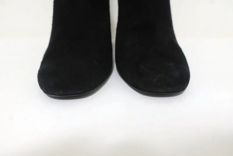 IRO Stiefeletten Eidem Schwarz Wildleder Größe 37 High Heel Chelsea Boots