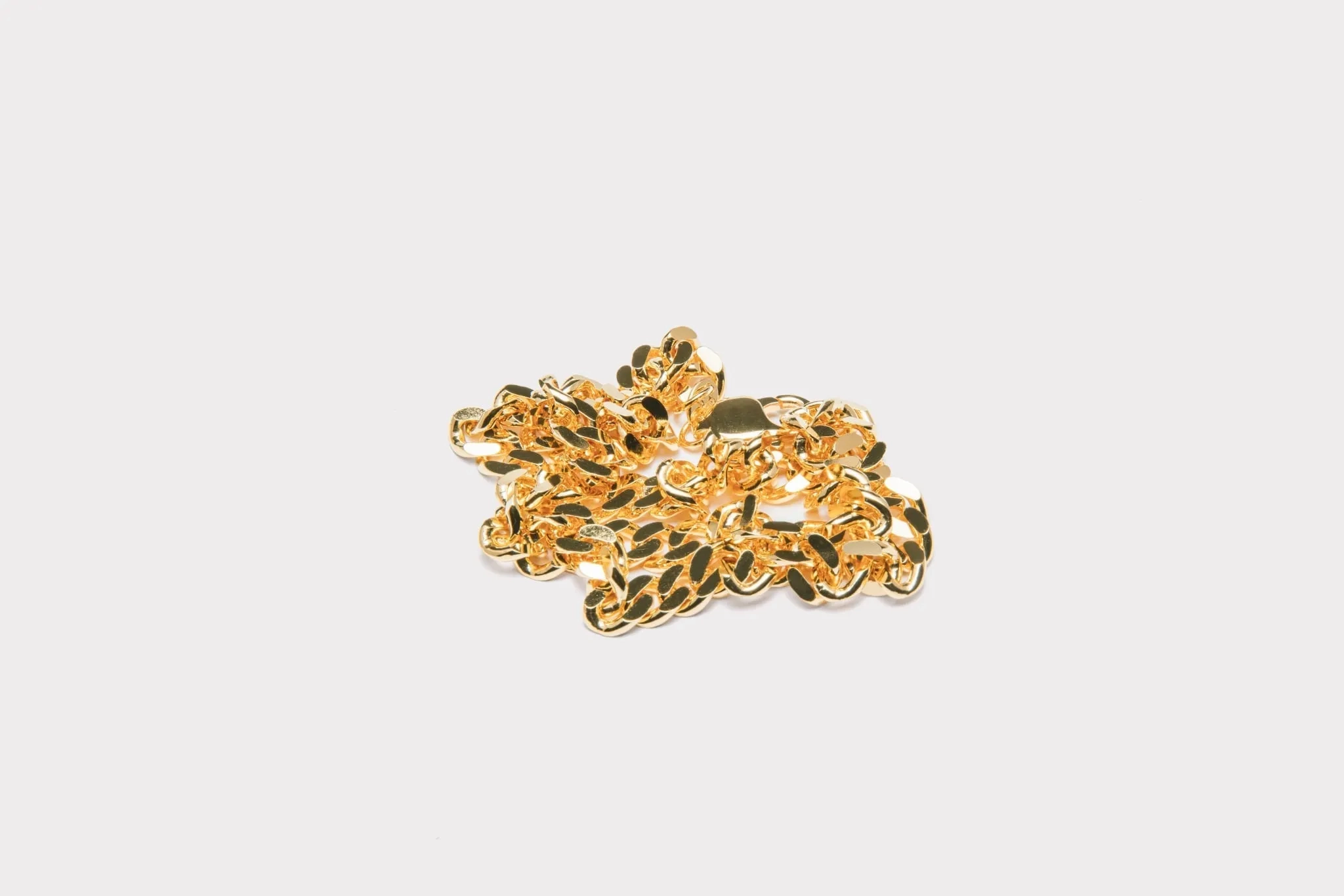 IX Curb Gold Plated Necklace