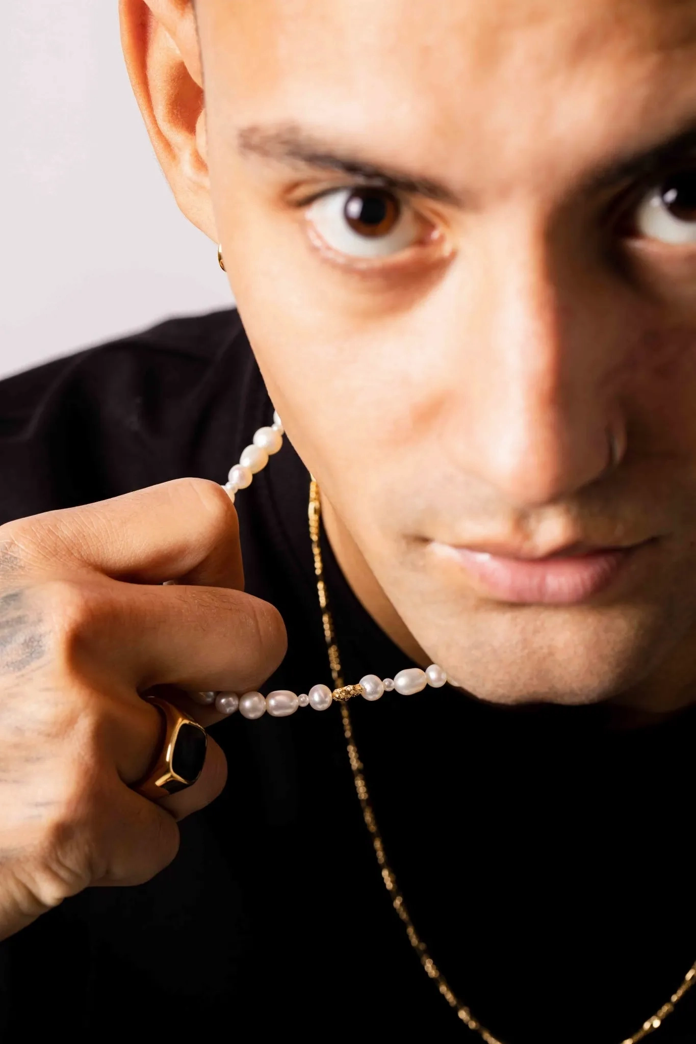 IX Ocean Pearl Gold Plated Necklace
