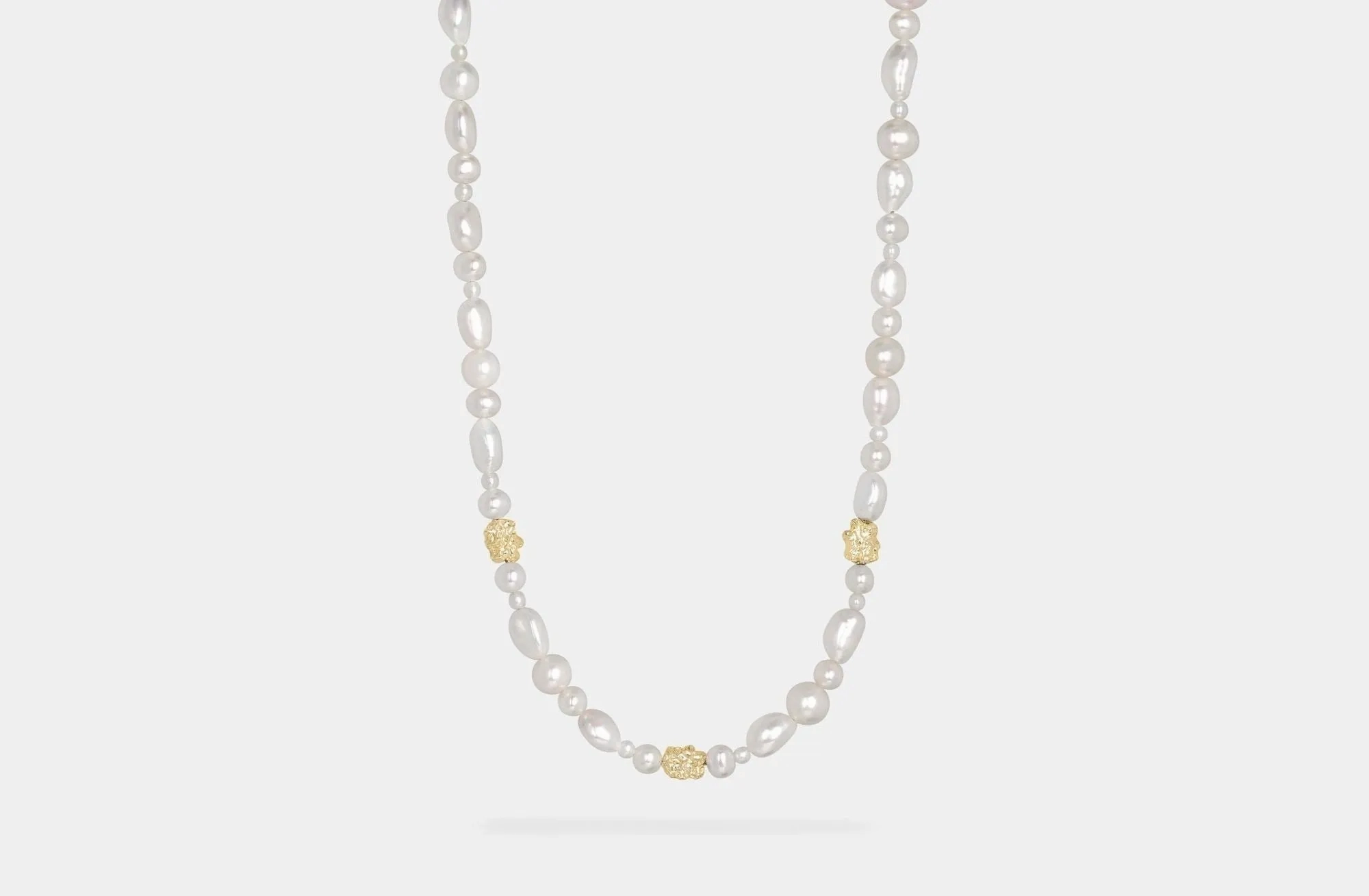 IX Ocean Pearl Gold Plated Necklace