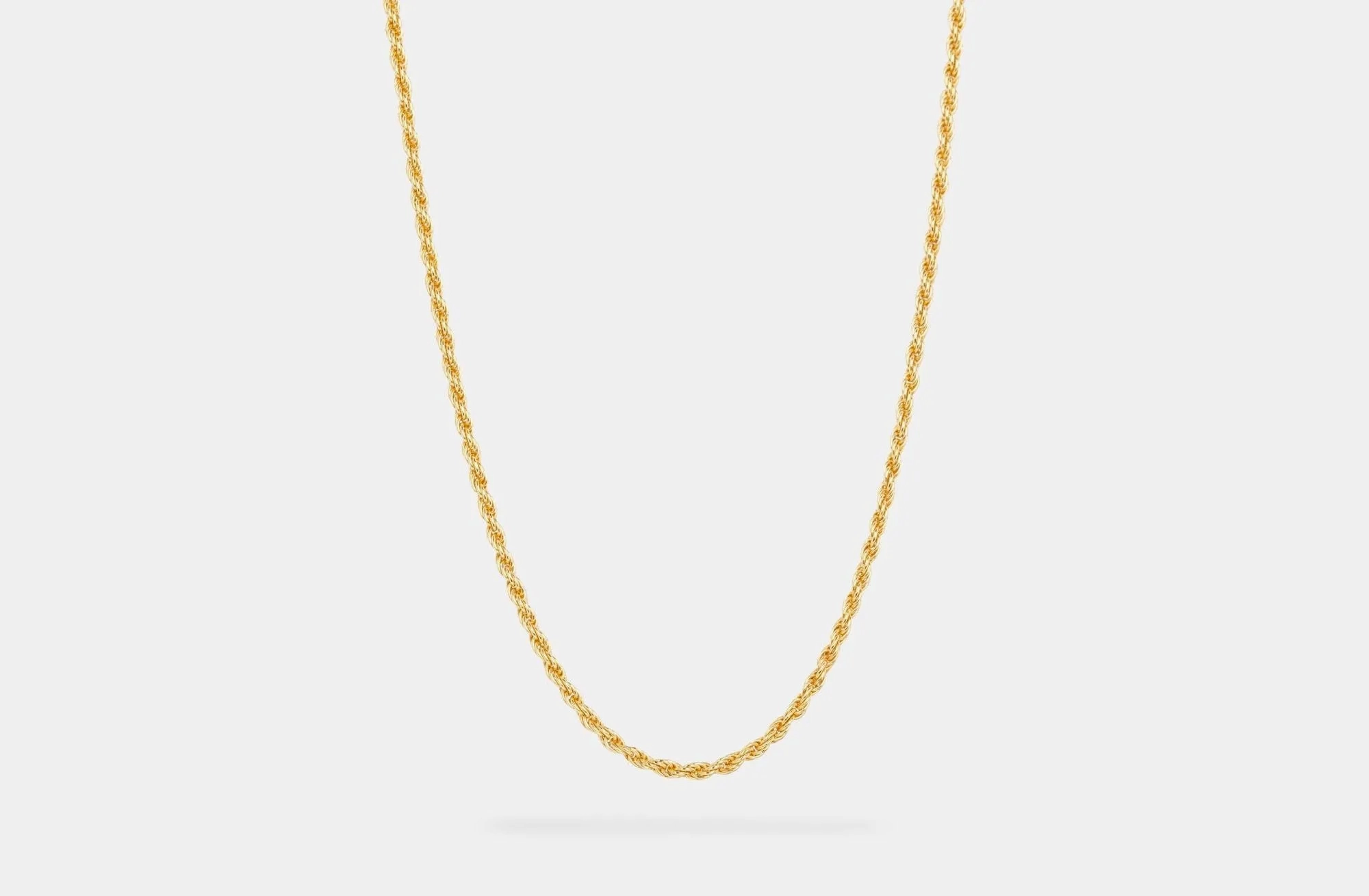 IX Rope Gold Plated Necklace
