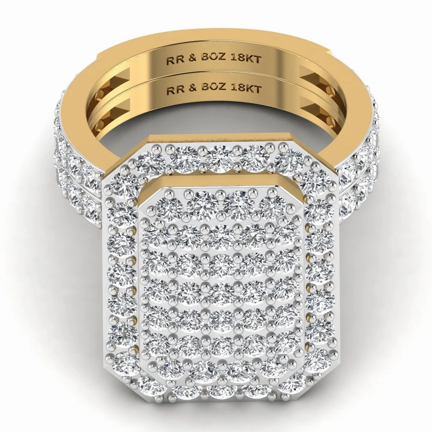 Jamila Natural Diamond Bride Set in 18K Gold