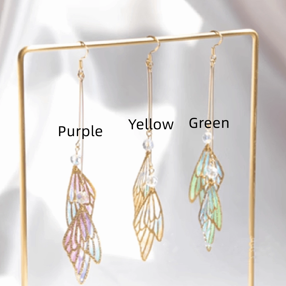 Japanese Handmade Gradient Butterfly Earrings 