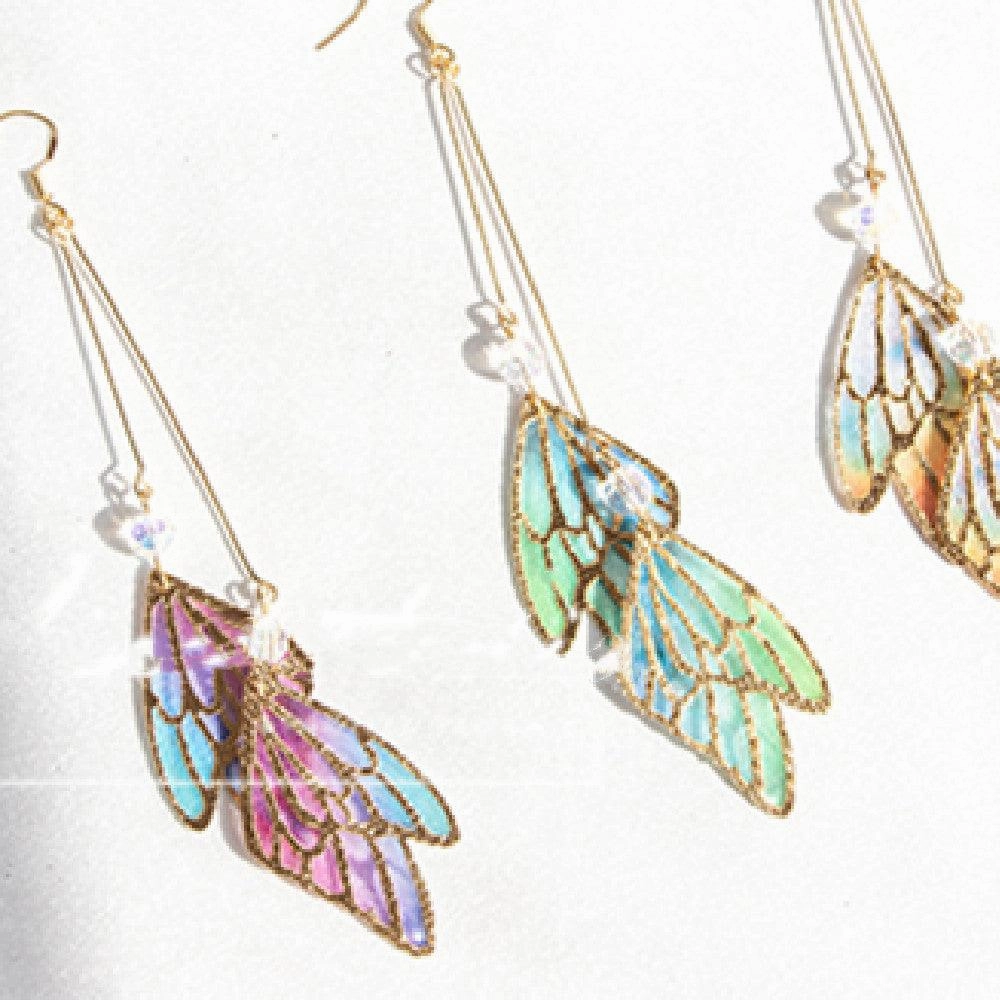 Japanese Handmade Gradient Butterfly Earrings