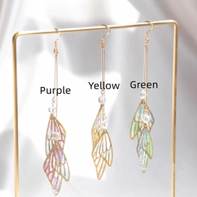 Japanese Handmade Gradient Butterfly Earrings 
