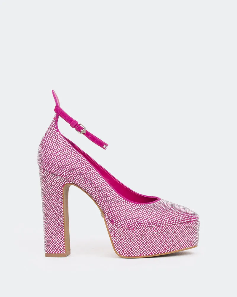 Jayne, Fuchsia. Wildleder/Wildleder Fuchsia