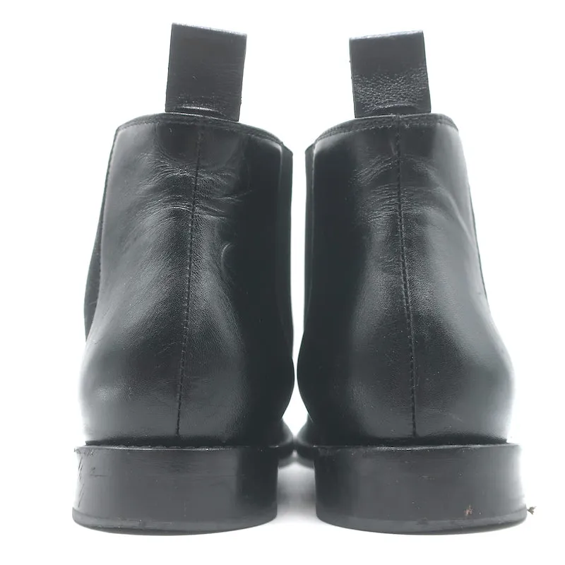 Jenni Kayne Chelsea Stiefel Schwarz Leder Größe 37,5 Flache Knöchelstiefel