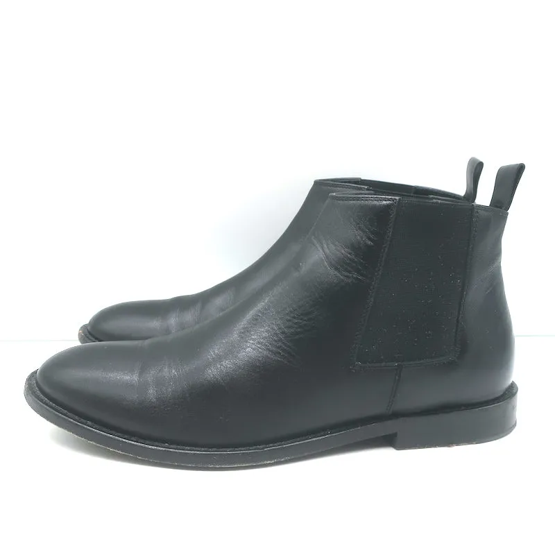 Jenni Kayne Chelsea Stiefel Schwarz Leder Größe 37,5 Flache Knöchelstiefel