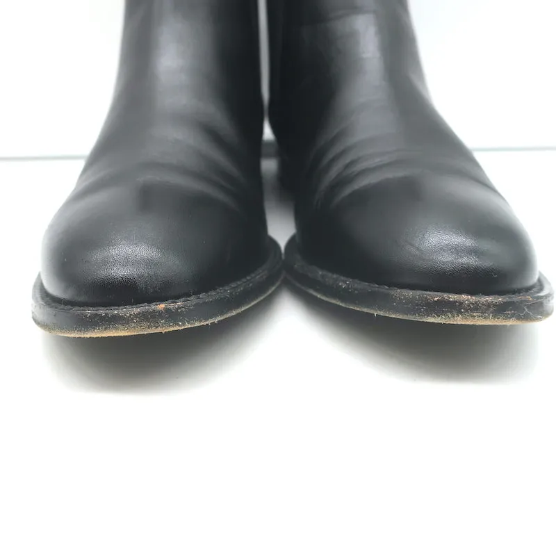 Jenni Kayne Chelsea Stiefel Schwarz Leder Größe 37,5 Flache Knöchelstiefel