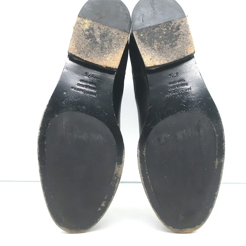 Jenni Kayne Chelsea Stiefel Schwarz Leder Größe 37,5 Flache Knöchelstiefel