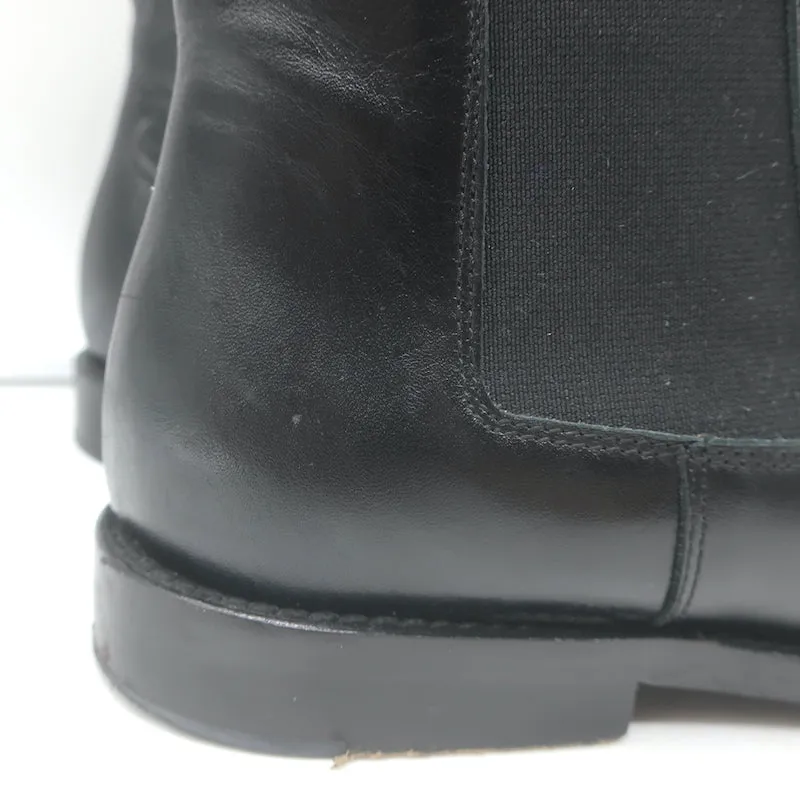 Jenni Kayne Chelsea Stiefel Schwarz Leder Größe 37,5 Flache Knöchelstiefel