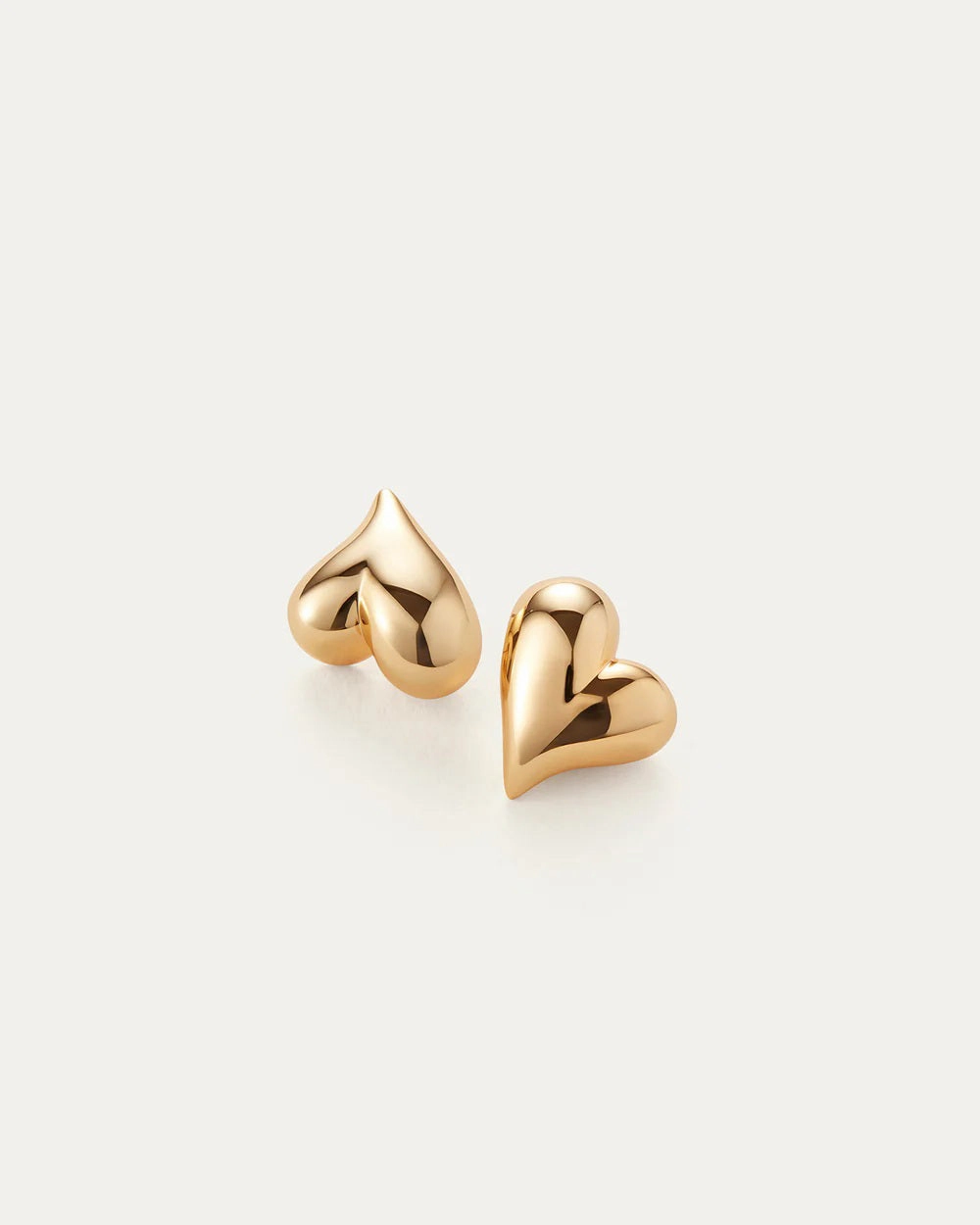 JENNY BIRD - ART HEART BUTTON EARRING