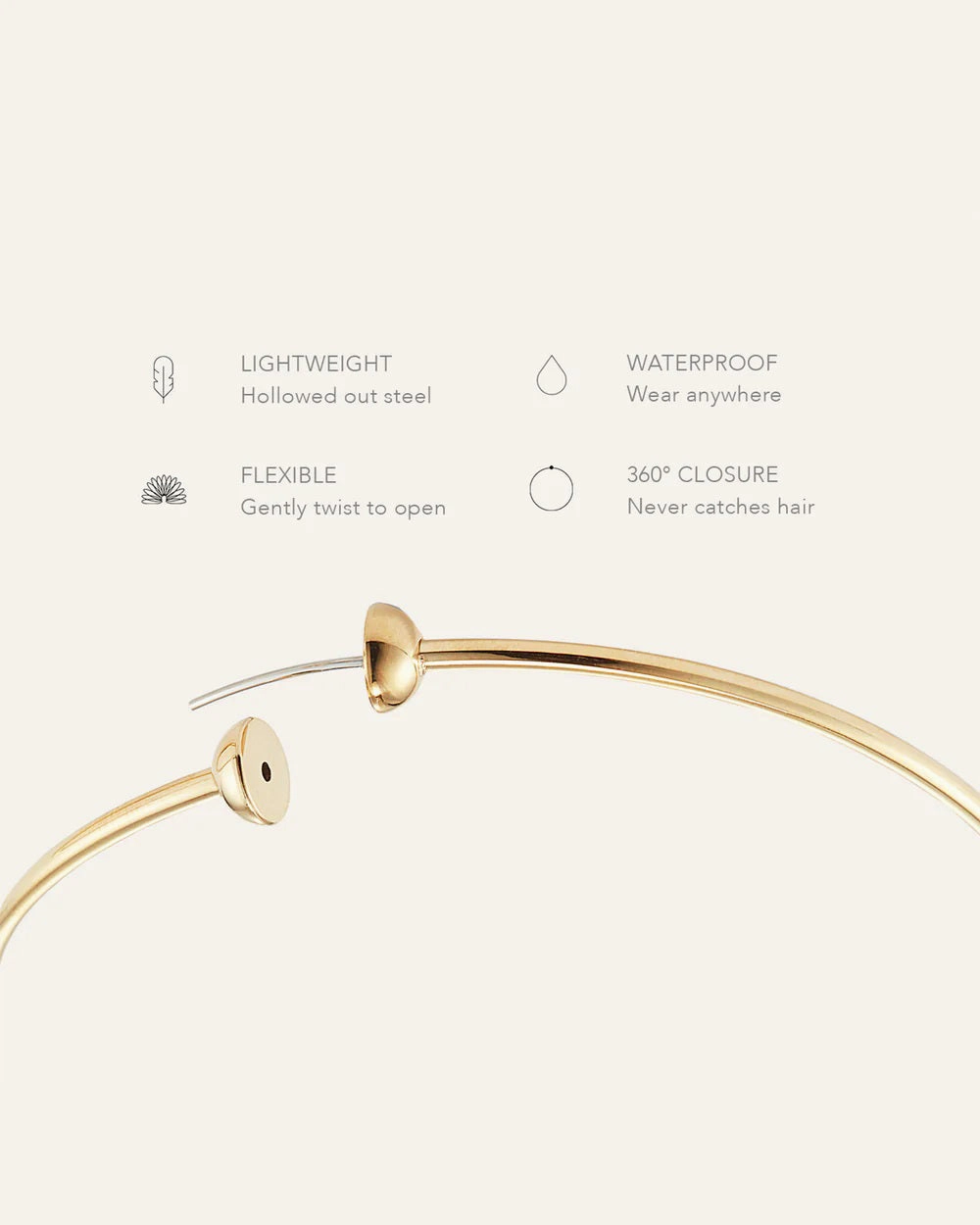 JENNY BIRD - ICON HOOP EARRINGS MEDIUM