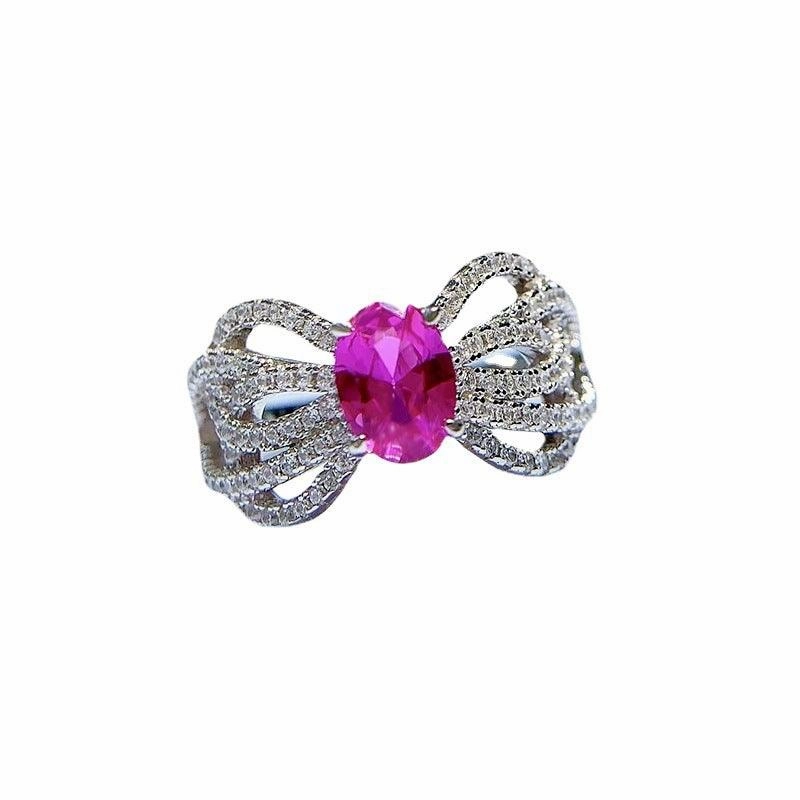 Jewelry Bow Lace Design Sense European And American Fashion Ring