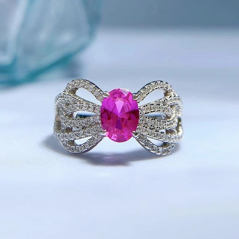 Jewelry Bow Lace Design Sense European And American Fashion Ring