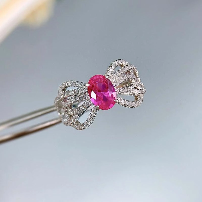 Jewelry Bow Lace Design Sense European And American Fashion Ring