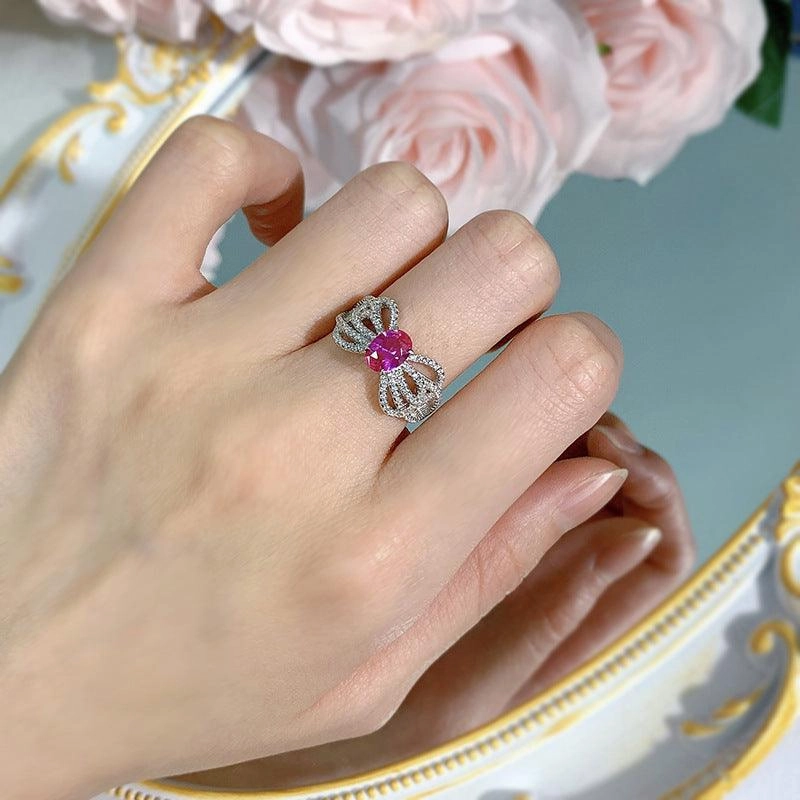 Jewelry Bow Lace Design Sense European And American Fashion Ring