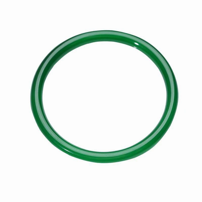 Jingle Bangle Female Natural Agate Chalcedony Bracelet Green Ice Seed Jade