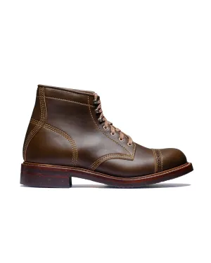John Lofgren Bootmaker Kampfstiefel Horween Leder CXL Dunkeloliv