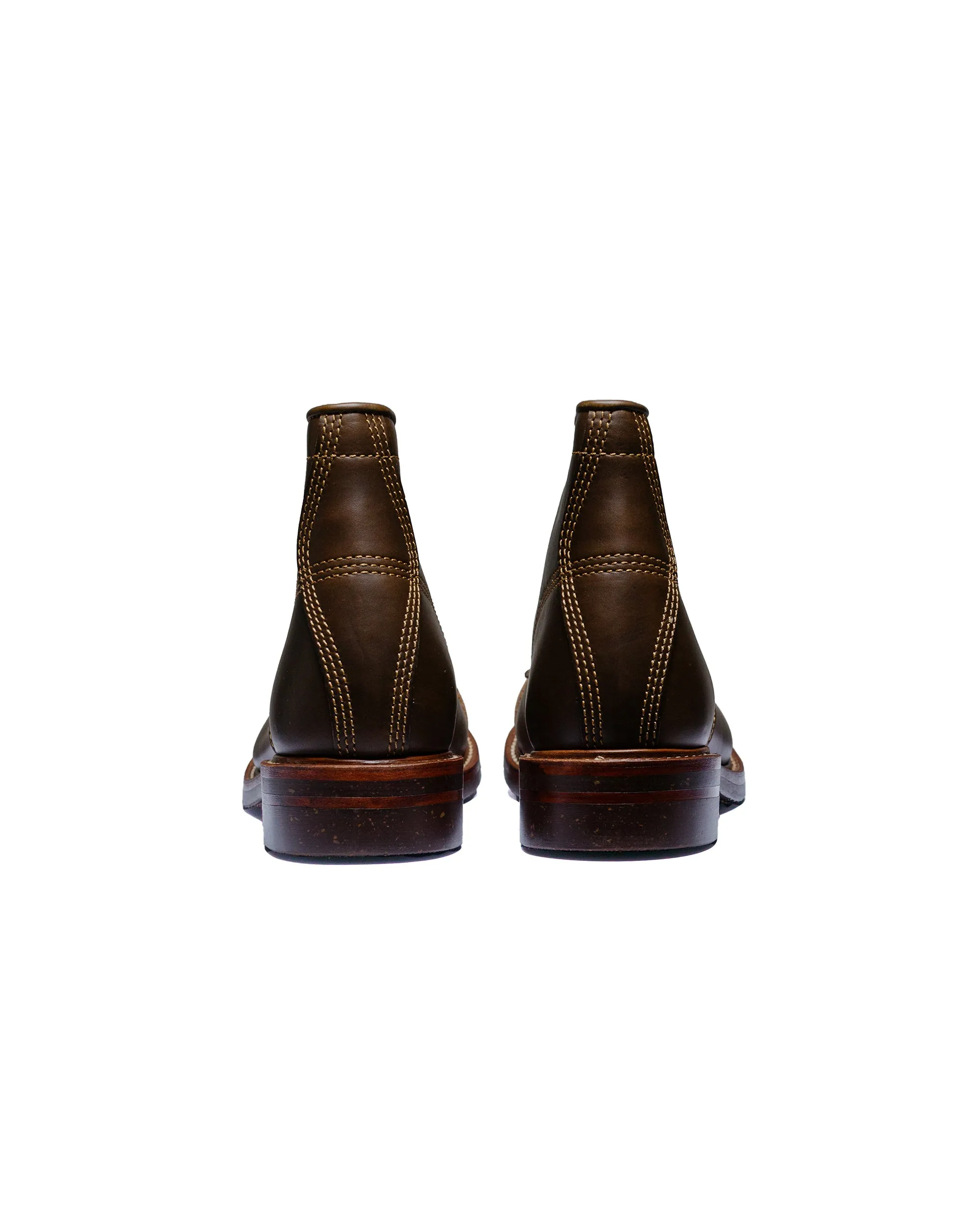 John Lofgren Bootmaker Kampfstiefel Horween Leder CXL Dunkeloliv