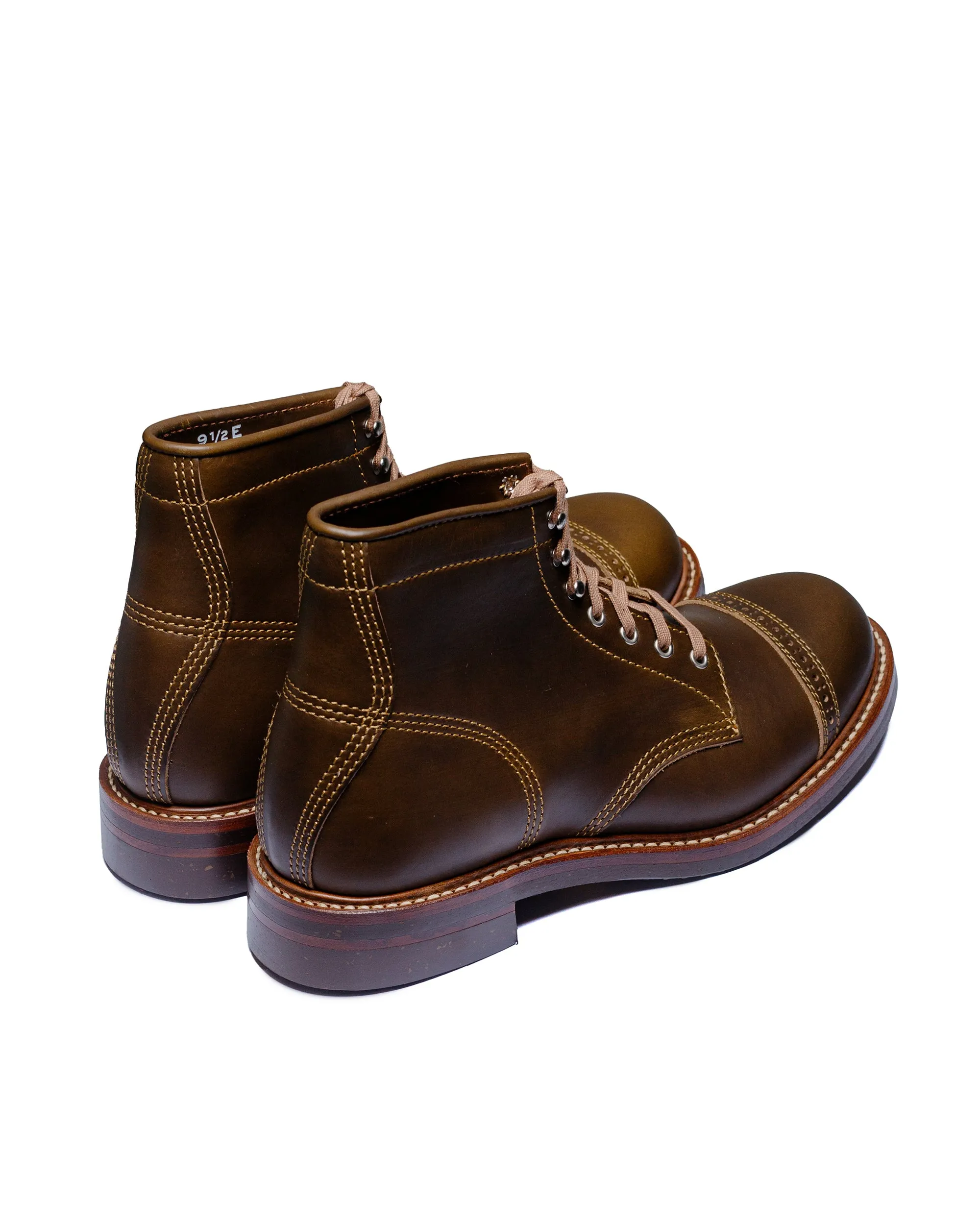 John Lofgren Bootmaker Kampfstiefel Horween Leder CXL Dunkeloliv