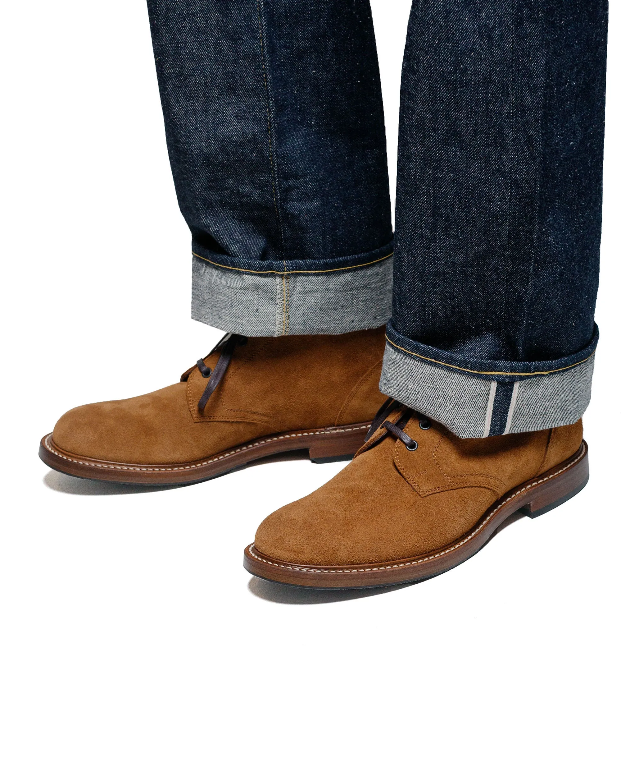 John Lofgren Bootmaker Die standhaften Chukka-Stiefel Japanisches Suede Senf