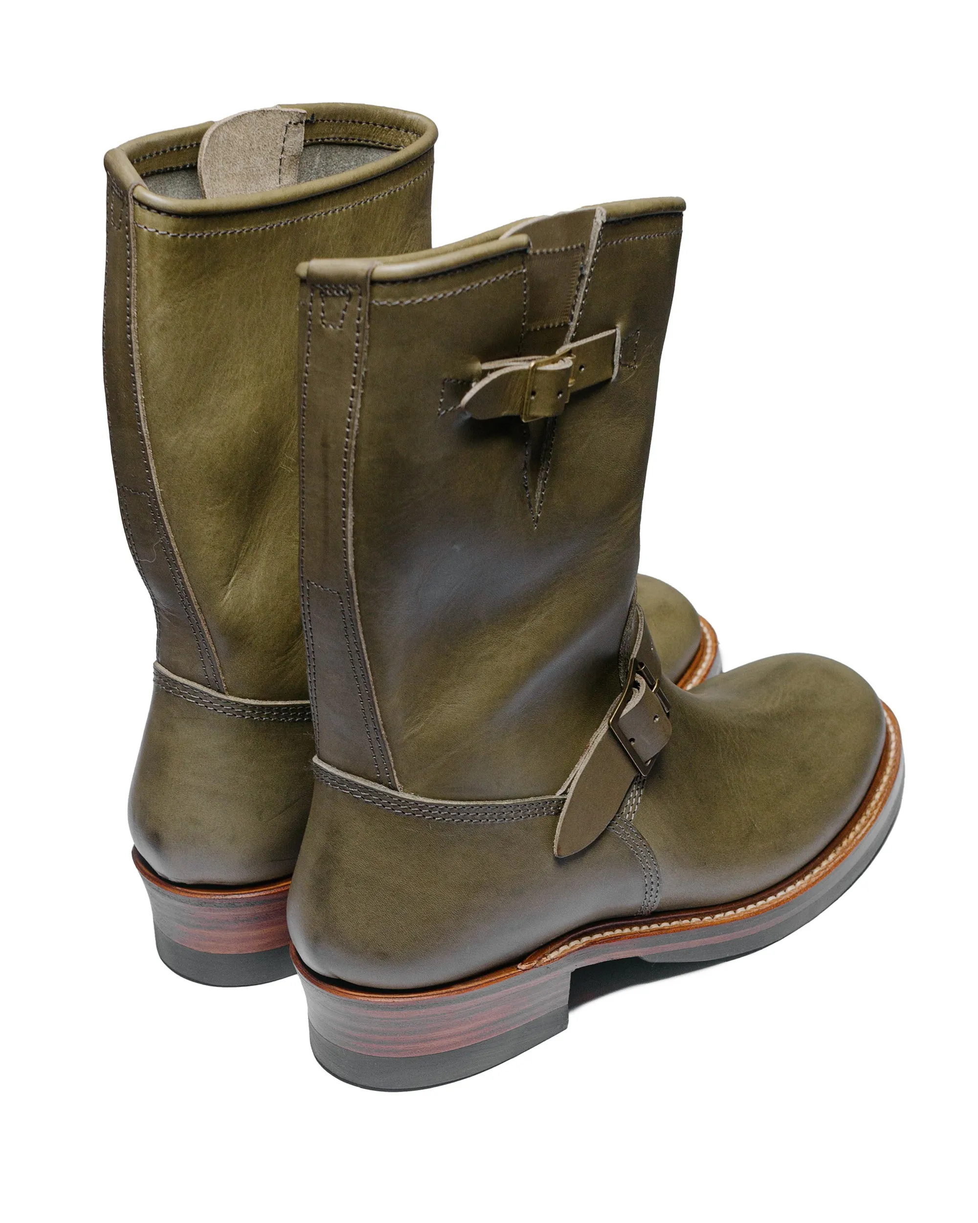 John Lofgren Bootmaker Wabash Engineer Stiefel Badalassi Carlo Leder Grigio
