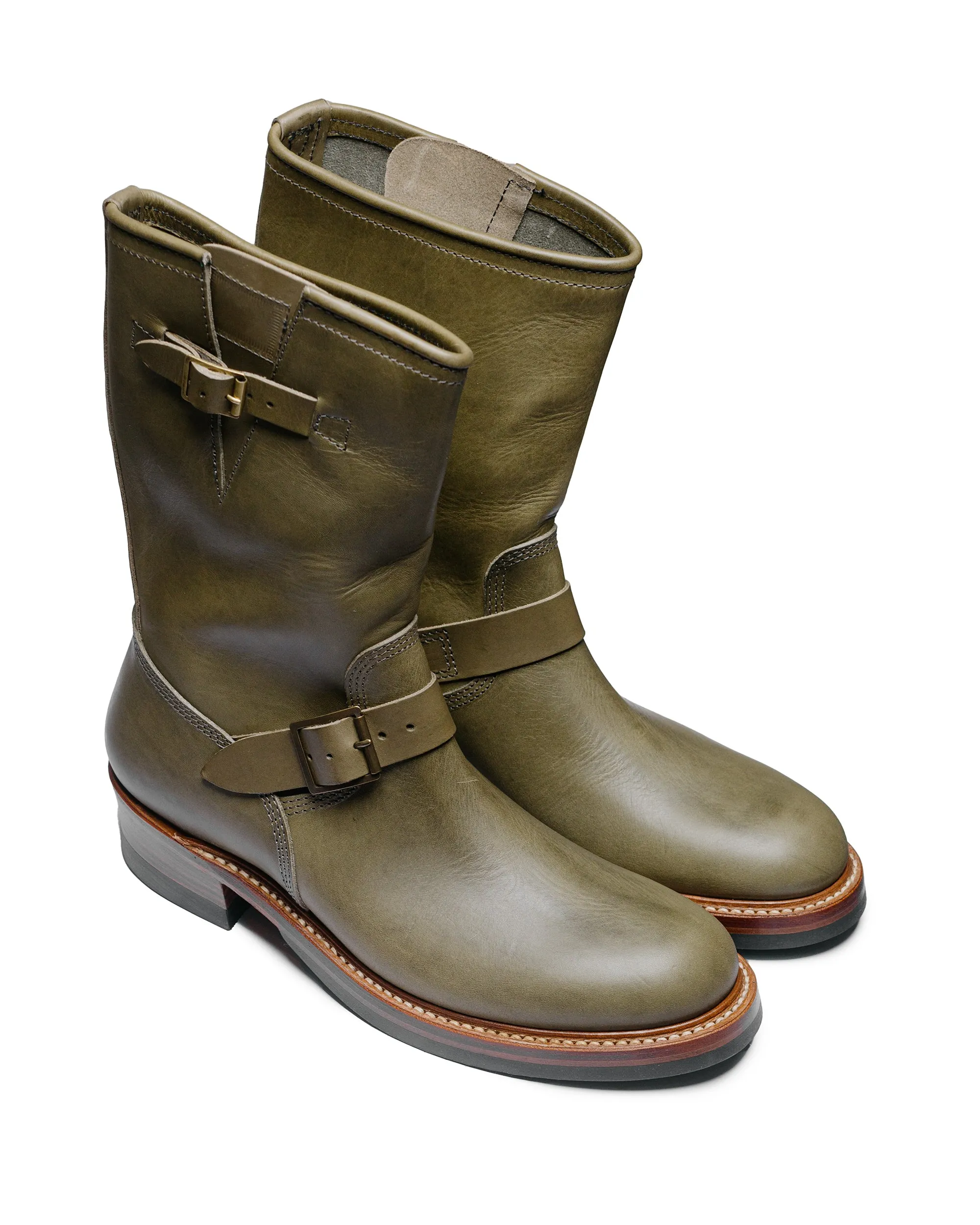 John Lofgren Bootmaker Wabash Engineer Stiefel Badalassi Carlo Leder Grigio