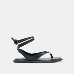 JUDY SANDALEN SCHWARZES LEDER
