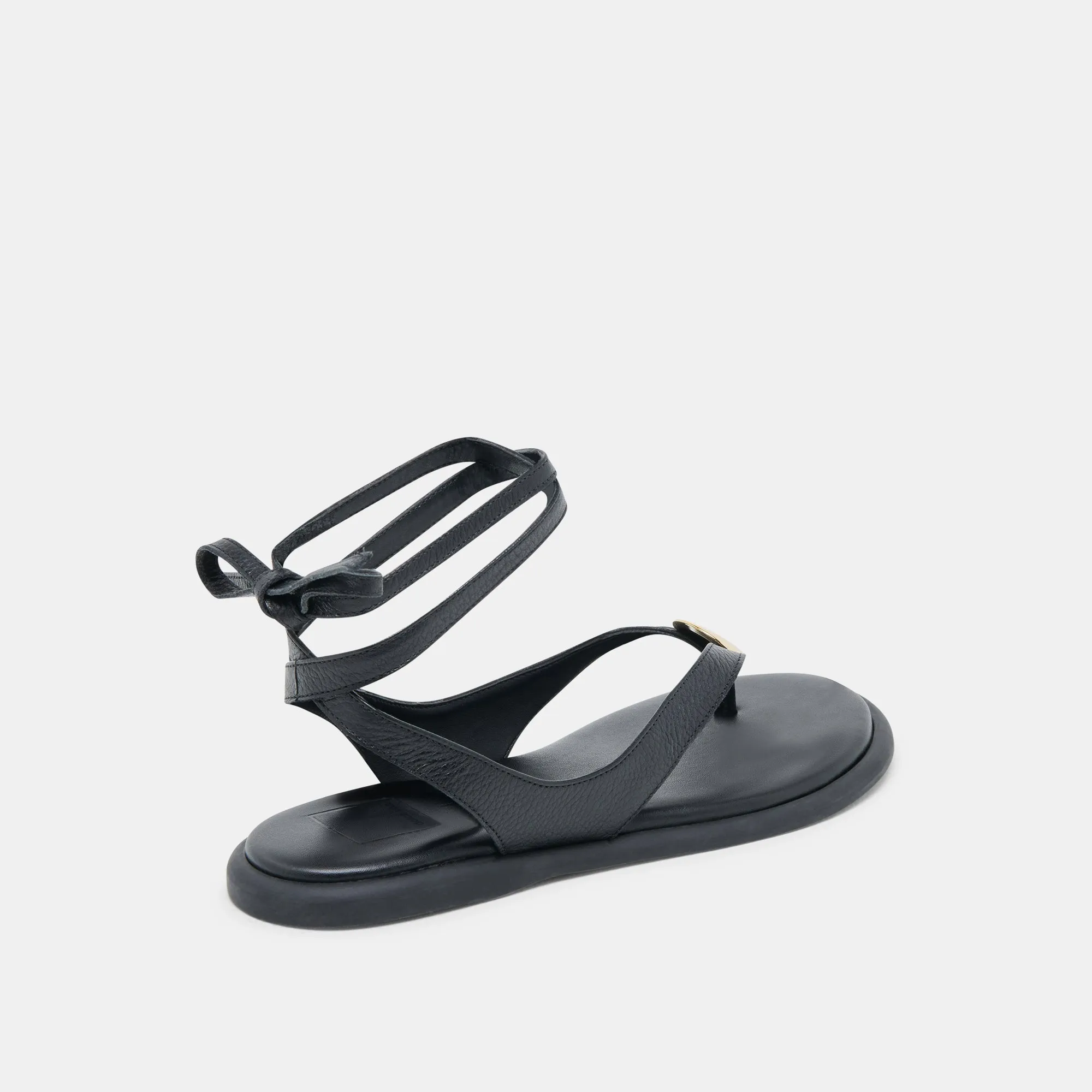 JUDY SANDALEN SCHWARZES LEDER