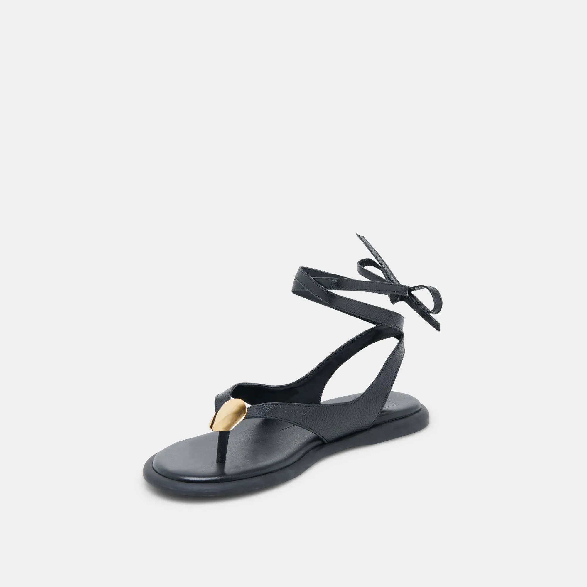 JUDY SANDALEN SCHWARZES LEDER