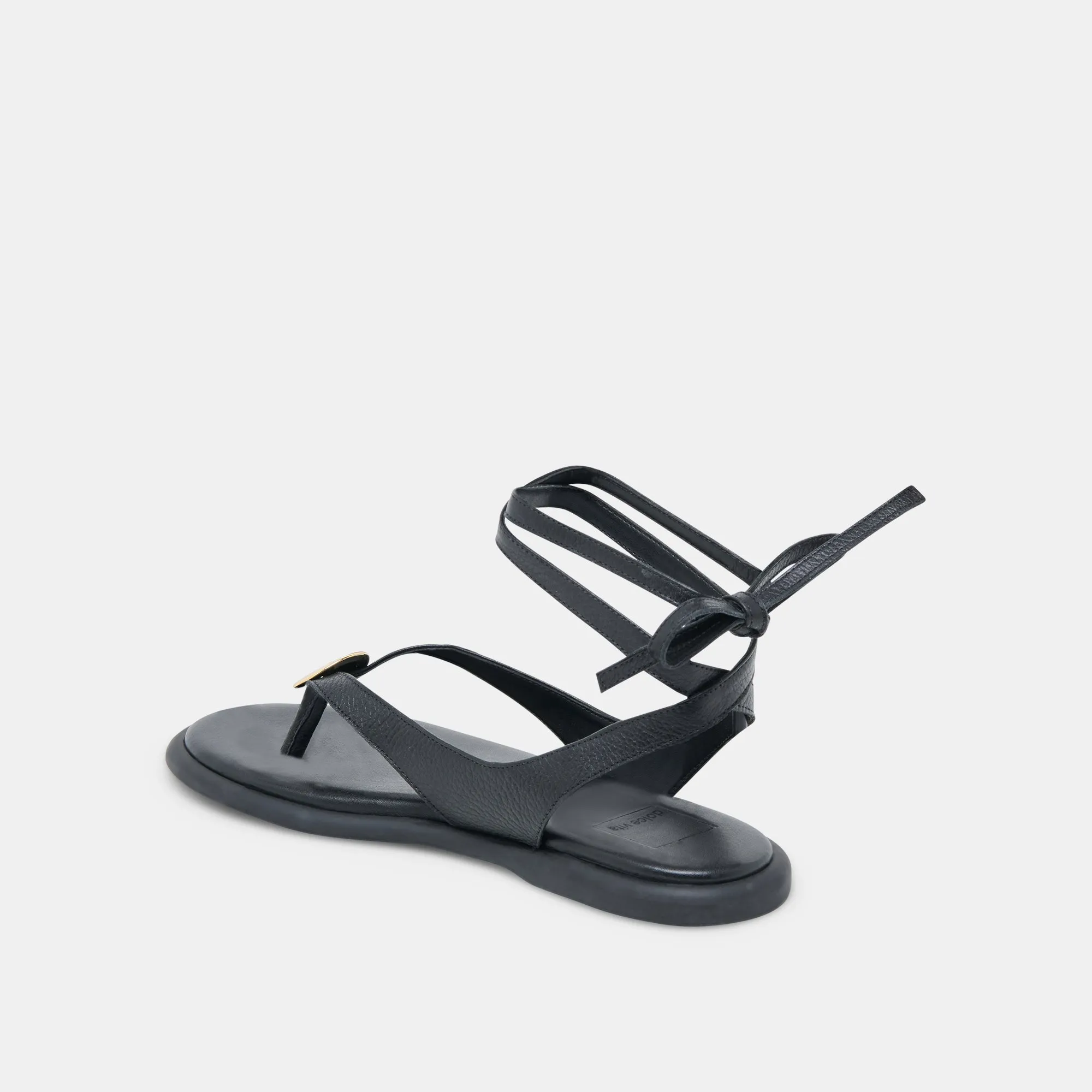 JUDY SANDALEN SCHWARZES LEDER