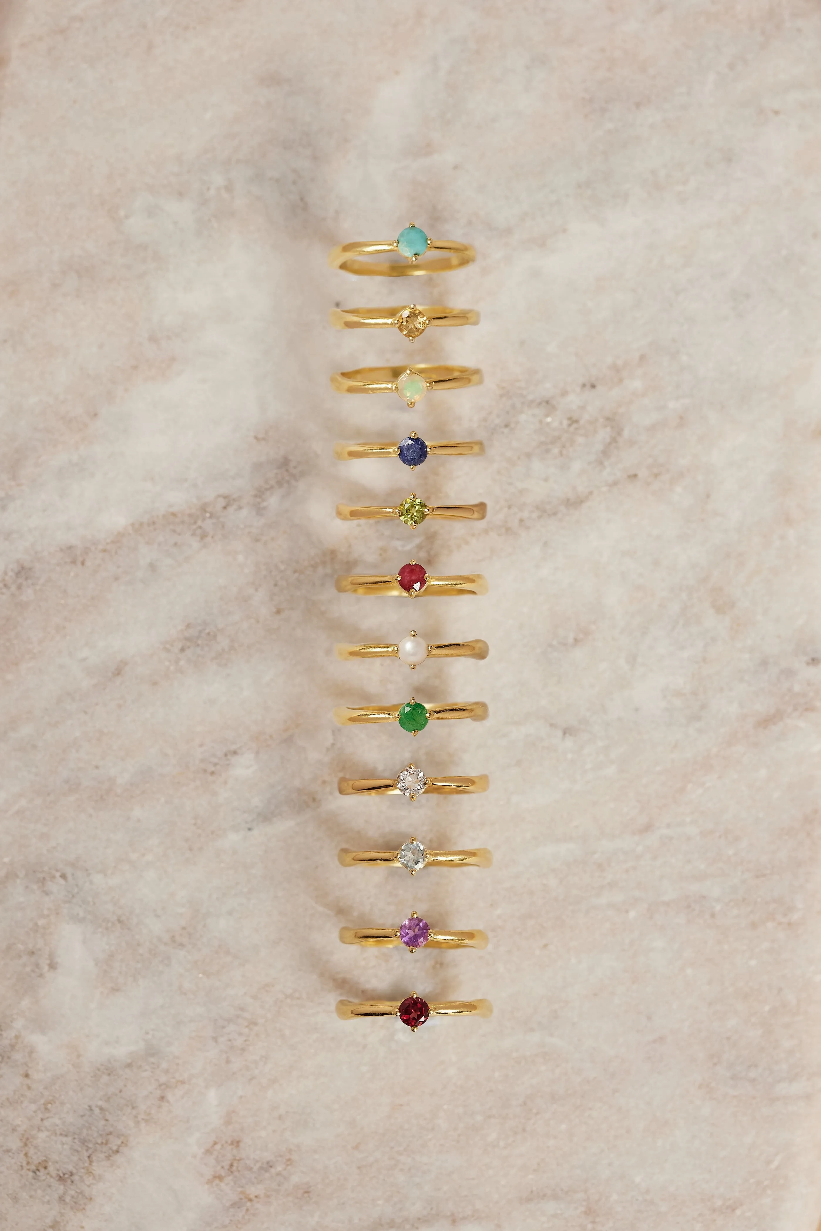 June Pearl Gold Birthstone Ring