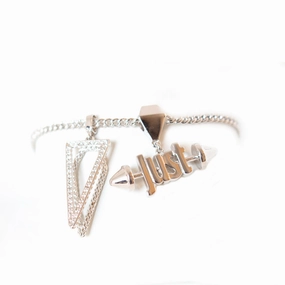 Just Cavalli Bracelet With Just & Triangle Charm fashion-jewelry  