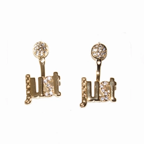 Just Cavalli Earring Ip Gold Two Way Style fashion-jewelry  
