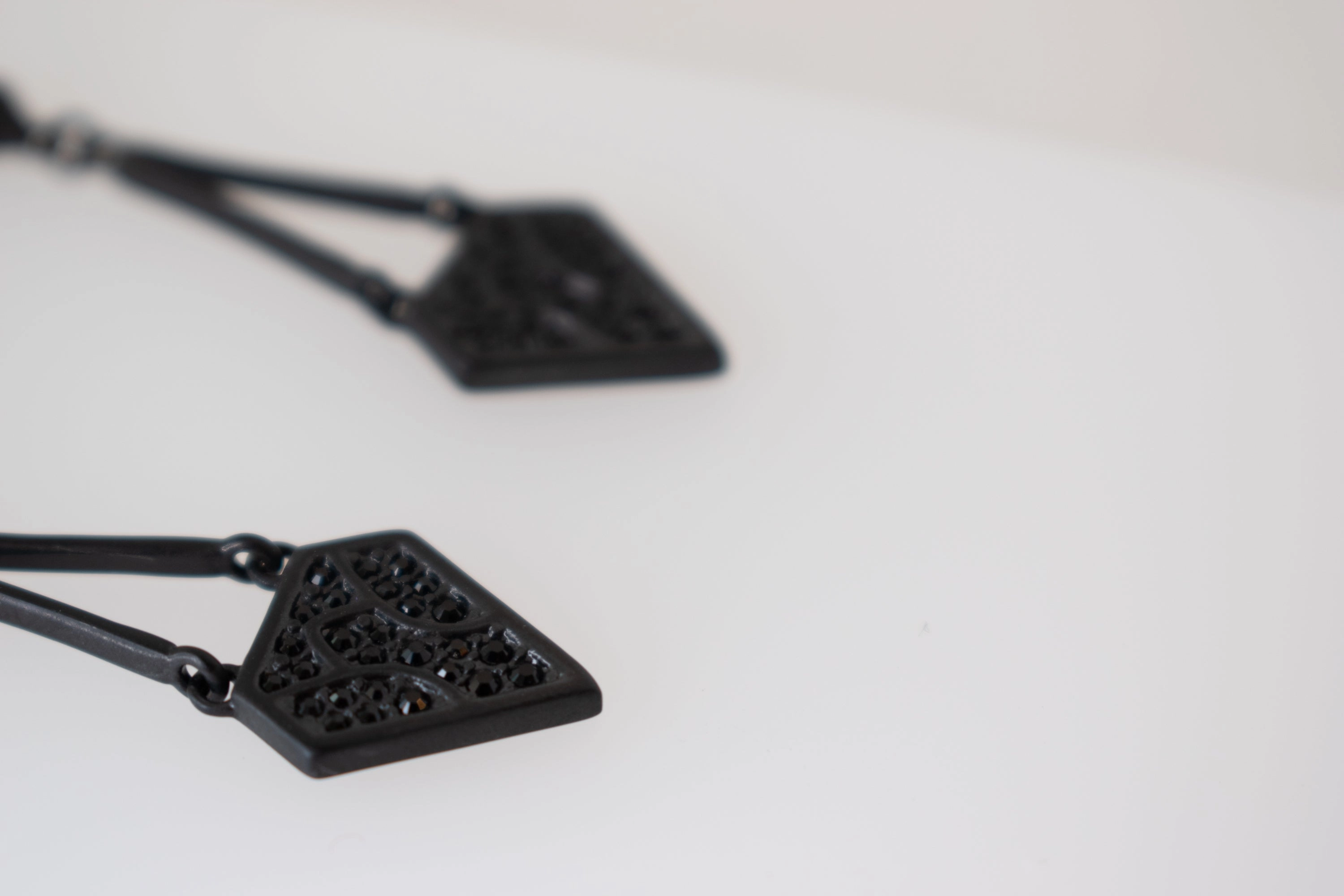 Just Cavalli Earring With Black Matte Finish