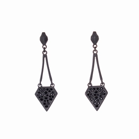 Just Cavalli Earring With Black Matte Finish fashion-jewelry  