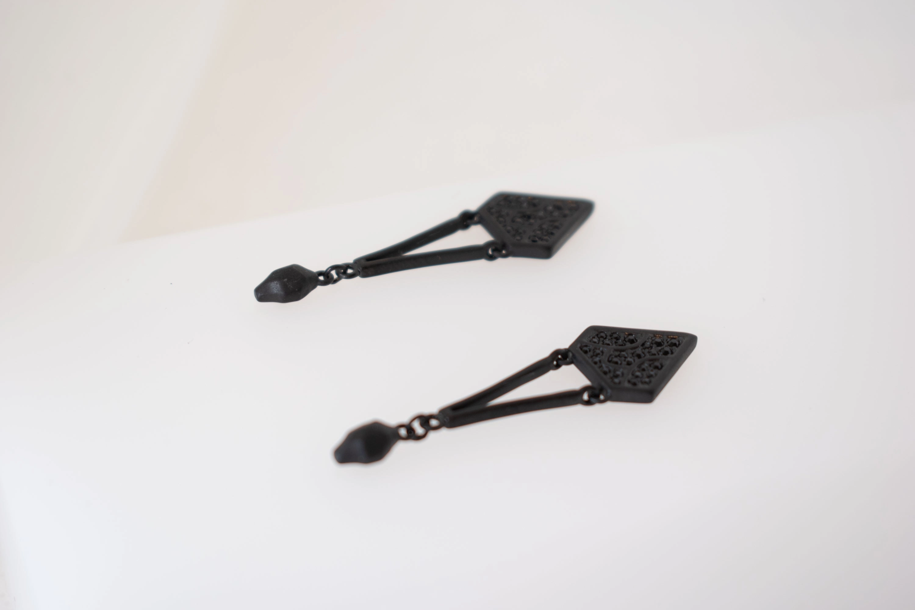 Just Cavalli Earring With Black Matte Finish