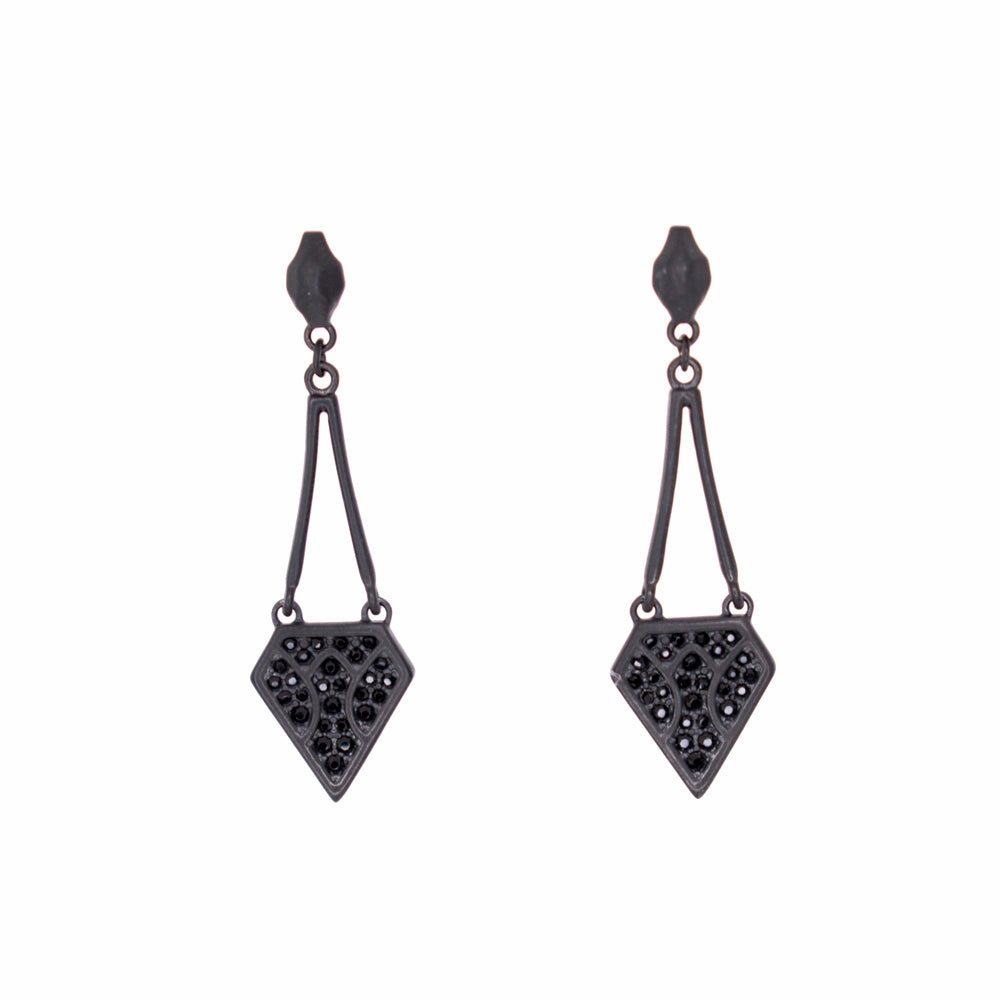 Just Cavalli Earring With Black Matte Finish fashion-jewelry  