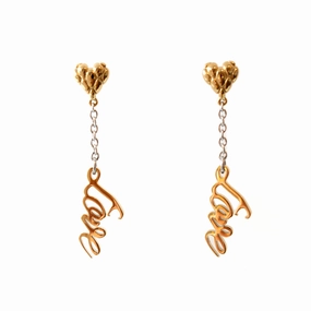Just Cavalli Earring With Love Charm fashion-jewelry  