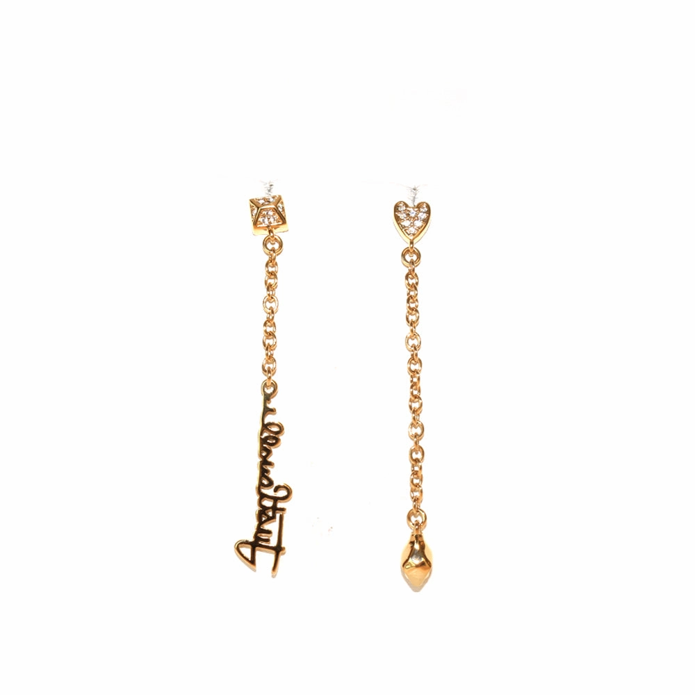 Just Cavalli Earrings Ip Gold Dangling Style With Just Cavalli & Snake Head fashion-jewelry  