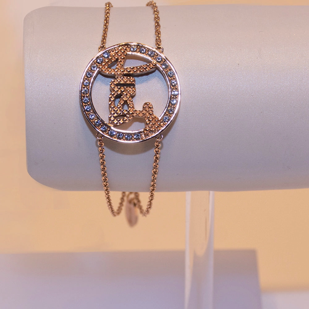 Just Cavalli Fashion Bracelet With Stone & Just Logo Design