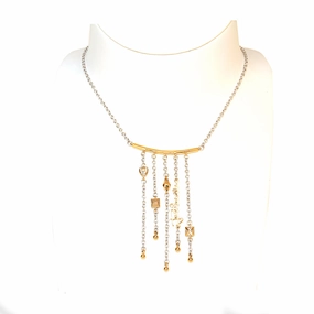 Just Cavalli??Necklace Chain With Ip Gold Dangling Design With Just Cavalli & Snake Head Charm fashion-jewelry  