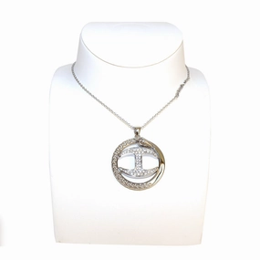 Just Cavalli Necklace Chain With Round Snake & Jc Logo Pendant fashion-jewelry  