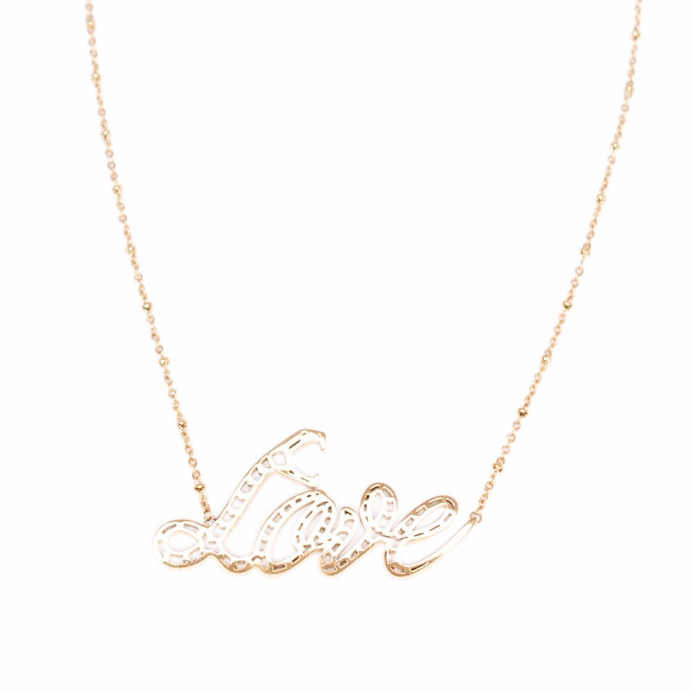 Just Cavalli Necklace With Love Pendant Logo fashion-jewelry  