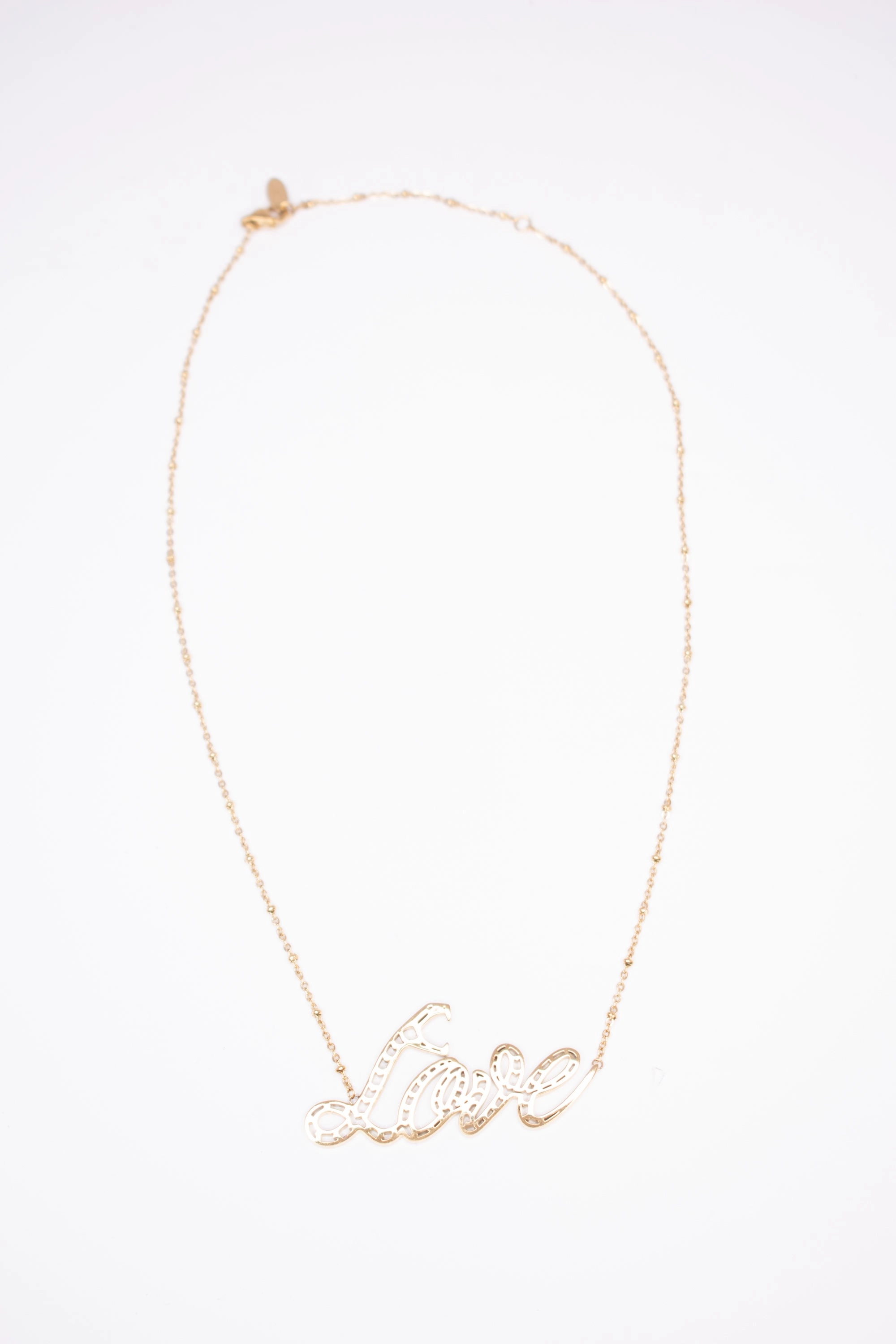 Just Cavalli Necklace With Love Pendant Logo