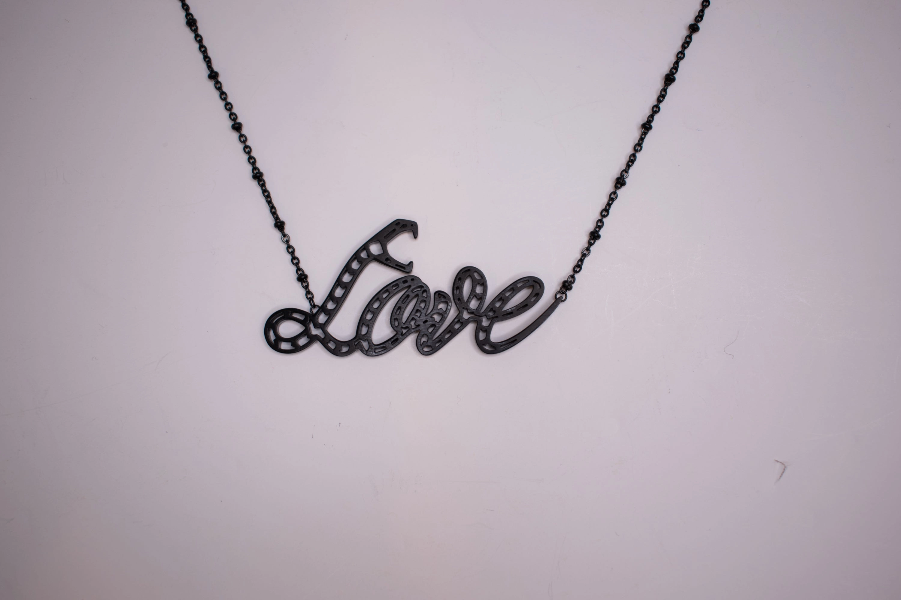 Just Cavalli Necklace With Love Pendant Logo