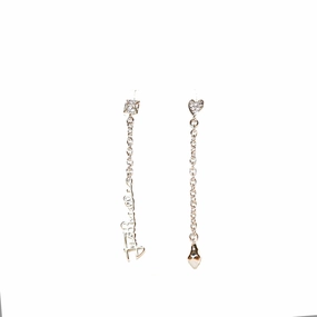 Just CavalliEarrings Dangling Style With Just Cavalli Logo & Snake Head 
