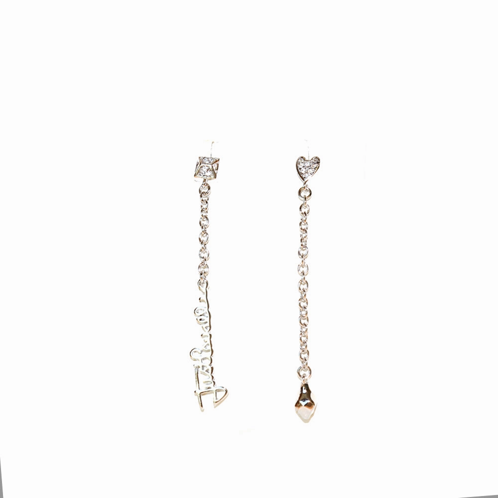 Just CavalliEarrings Dangling Style With Just Cavalli Logo & Snake Head 